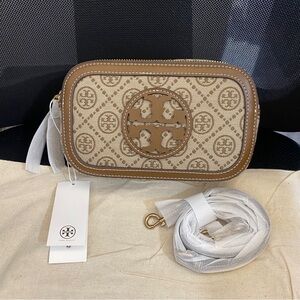 TORY BURCH MINI T MONOGRAM MILLER CROSSBODY BAG